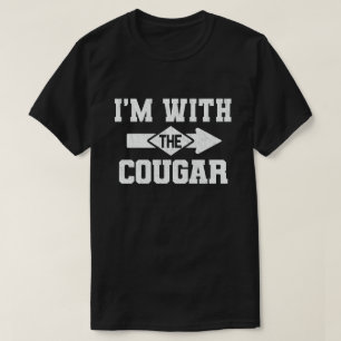 I'm With The Cougar Funny Couple Halloween Costume T-Shirt