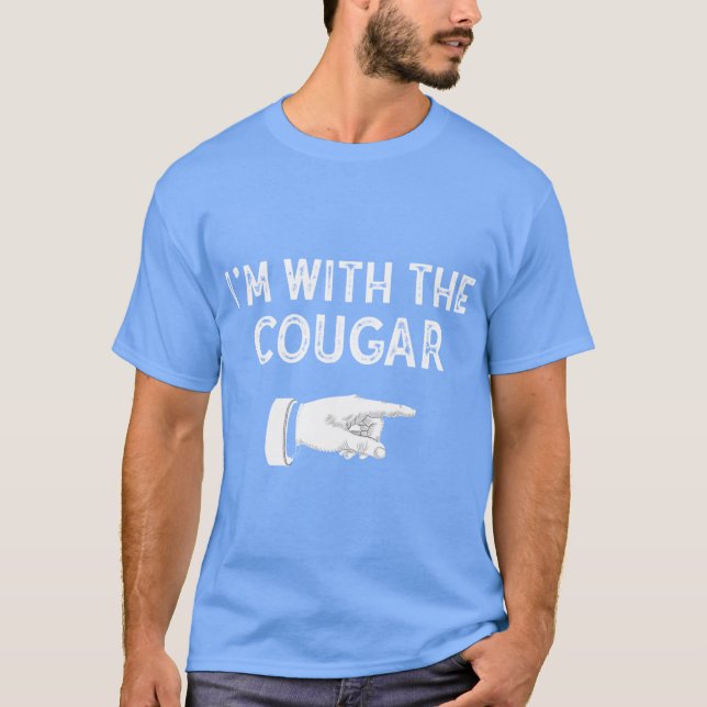 Im With The Cougar Matching Cougar Costume Hallowe T-Shirt (Vorderseite)