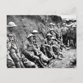 Im WWI Trenches gewartet Postkarte