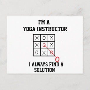Im Yoga-Lehrer finde ich immer eine Lösung Postkarte