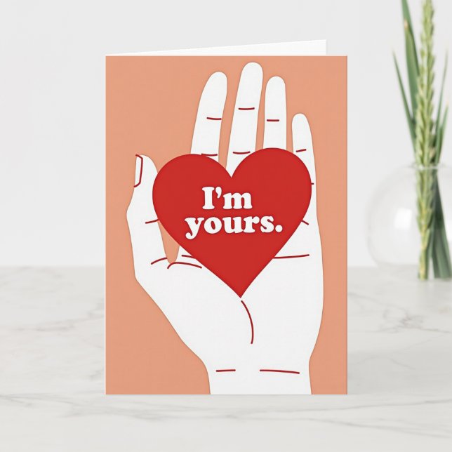 Im Yours Heartfelt Love Card Karte (Vorderseite)