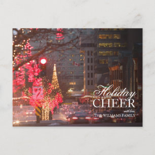 Im Zentrum von Montreal, Christmastime Feiertagspostkarte