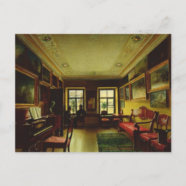 Im Zimmer Postkarte (Vorderseite)