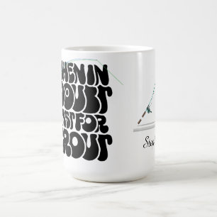 Im Zweifel auf Forelle Fischen Kaffeetasse