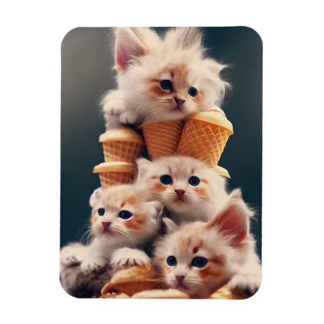 ímã gatinhos e sorvetes magnet (Vertikal)