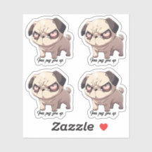 Ima Mops Sie oben Vinyl Sticker Set 4
