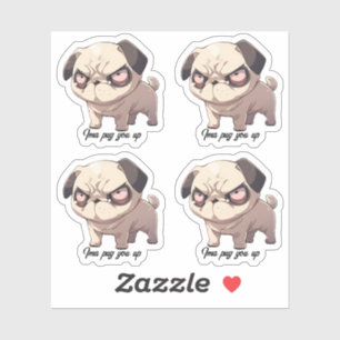 Ima Mops Sie oben Vinyl Sticker Set 4