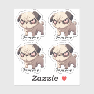Ima Mops Sie oben Vinyl Sticker Set 4
