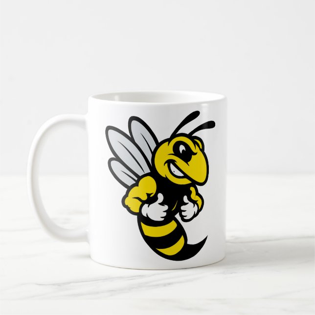 Imabee Umgekehrte Lustige Biene Kaffeetasse (Links)