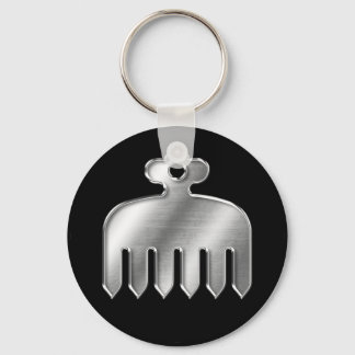 Imagawa Clan Kamon Silver Chrome Schlüsselanhänger