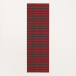 Image of a tie featuring a red and black checkered yogamatte