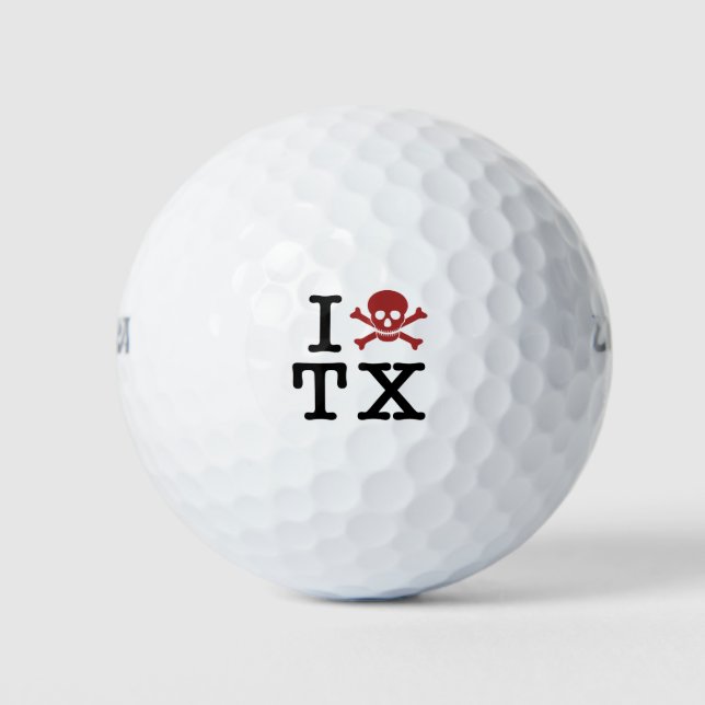 Image_TX_Brown_Skull und Crossbones Golfball (Vorderseite)