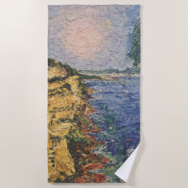 Imagen de mi obra arte Amanecer Strandtuch