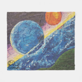 Imagen de mi obra arte Horizonte Fleecedecke