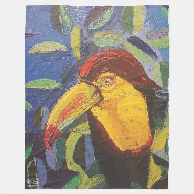 Imagen de mi obra arte Tucán Fleecedecke (Vorderseite)