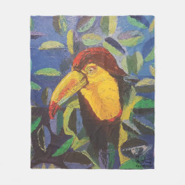 Imagen de mi obra arte Tucán Fleecedecke