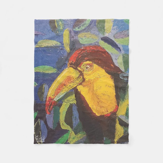 Imagen de mi obra arte Tucán Fleecedecke (Vorderseite)