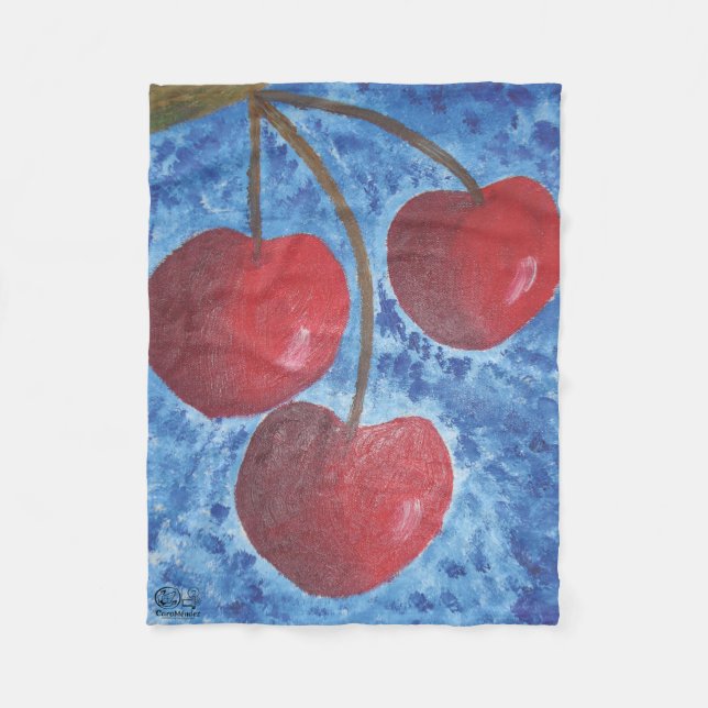 Imagen de mi obra Cerezas Fleecedecke (Vorderseite)