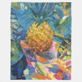 Imagen de mi obra Piña Fleecedecke