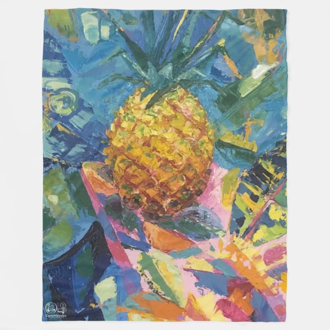 Imagen de mi obra Piña Fleecedecke (Vorderseite)