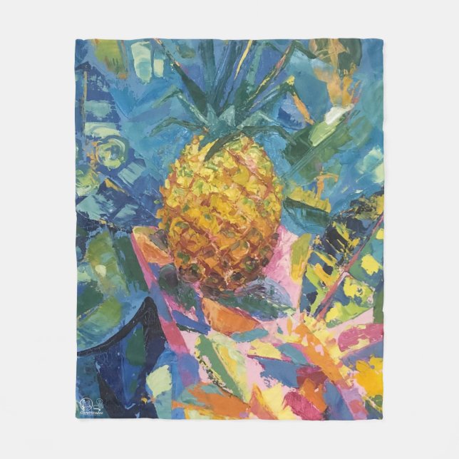  Imagen de mi obra Piña Fleecedecke (Vorderseite)
