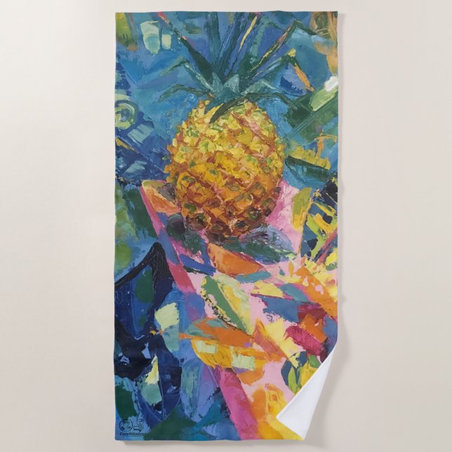  Imagen de mi obra Piña Strandtuch (Vorderseite)