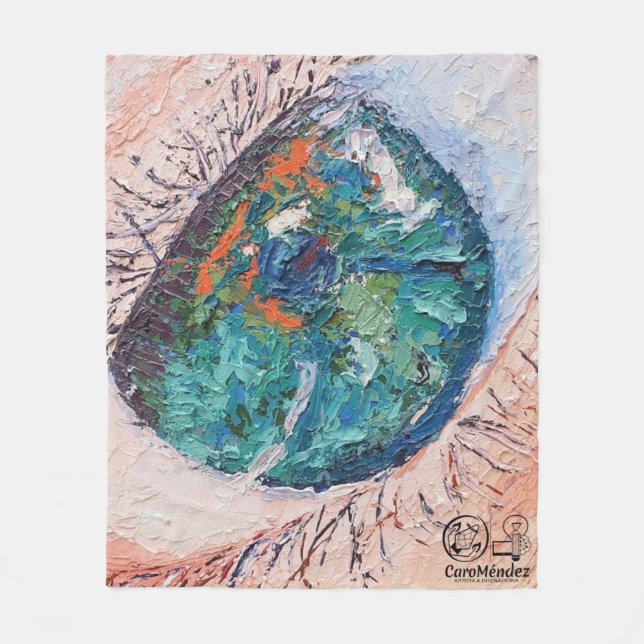 Imagen de mi obra Viendo atrás de los ojos Fleecedecke (Vorderseite)