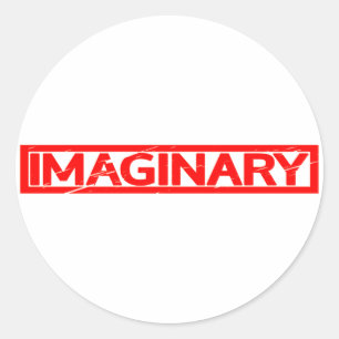 Imaginäre Briefmarke Runder Aufkleber