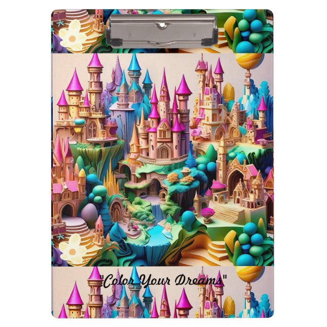 "Imaginäre Königreiche erforscht" Klemmbrett (Vorderseite)