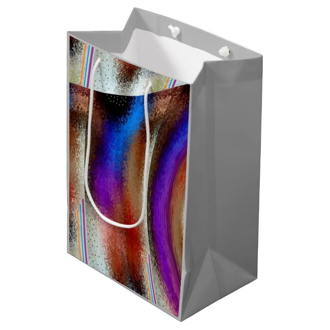 Imaginäre Medium-Geschenktasche Mittlere Geschenktüte (Vorderseite Schrägansicht)