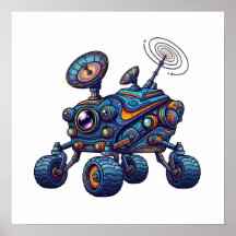 Imaginärer Weltraumrover