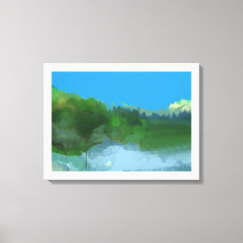 Imaginäres Land Leinwanddruck