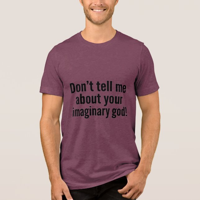 Imaginary god Tri-Blend shirt (Vorderseite)