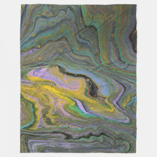 Imagination 1 Abstraktes Acryl-Geoden-Wurf-Decke Fleecedecke
