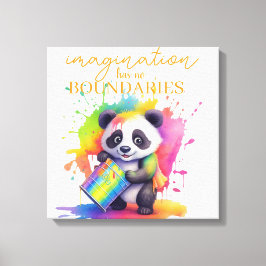Imagination Has No Boundaries — Kids’ Room Poster Leinwanddruck