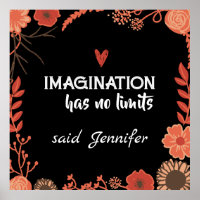Imagination hat keine Grenzen - bearbeitbarer Text