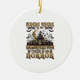 Imagination Horror Halloween Spukhaus Friedhof Keramik Ornament