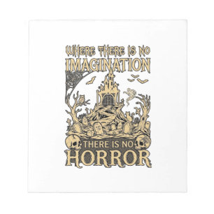 Imagination Horror Halloween Spukhaus Friedhof Notizblock