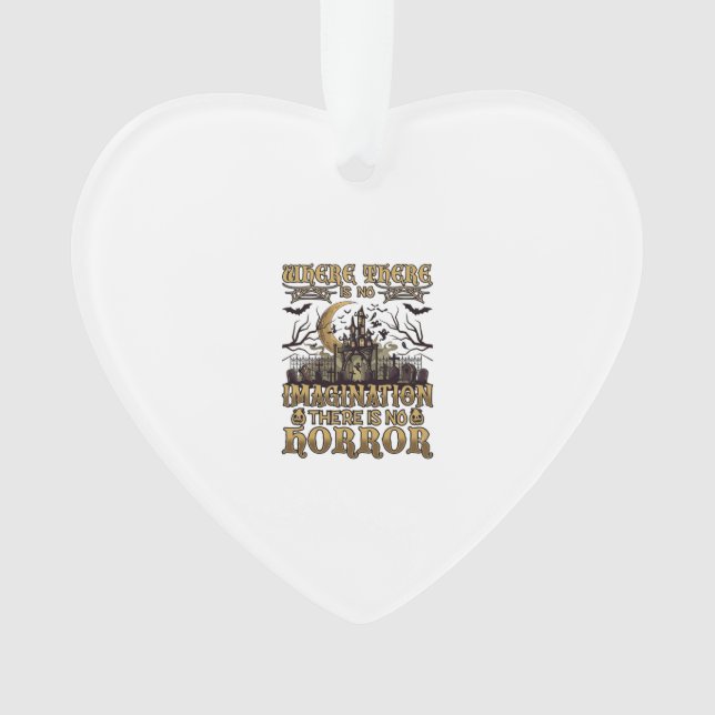 Imagination Horror Halloween Spukhaus Friedhof Ornament (Vorderseite)