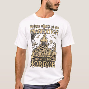 Imagination Horror Halloween Spukhaus Friedhof T-Shirt