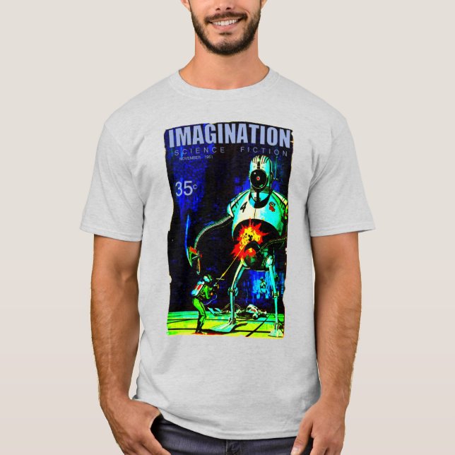 IMAGINATION: Science-Fiction-Pulp-Comic  T-Shirt (Vorderseite)