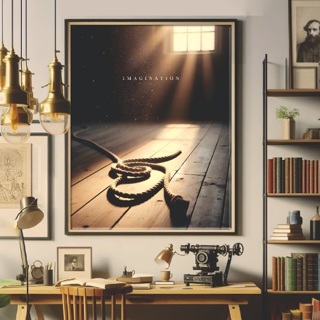 Imagination - Shibari-Kunstdruck Poster (Imagination - print art inspired by shibari)