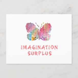 "Imagination Surplus Schmetterling" Postkartenmaue Postkarte