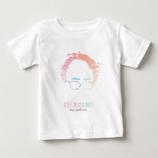 Imagine Bernie Sanders 2016 - Wasserfarben Baby T-shirt (Vorderseite)