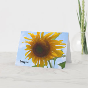 Imagine Card mit Sonnenblumen Karte