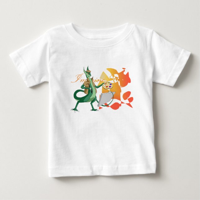 "Imagine" Dragon Painter Baby T-shirt (Vorderseite)