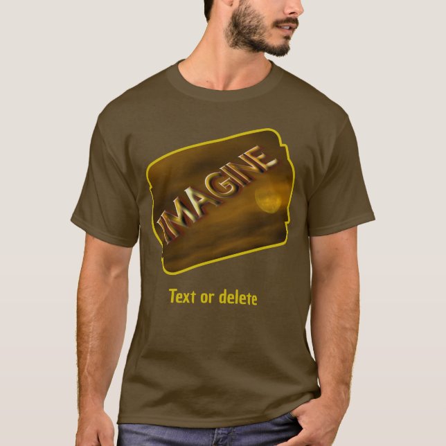 Imagine Fantasy Moon Inspirational  T-Shirt (Vorderseite)