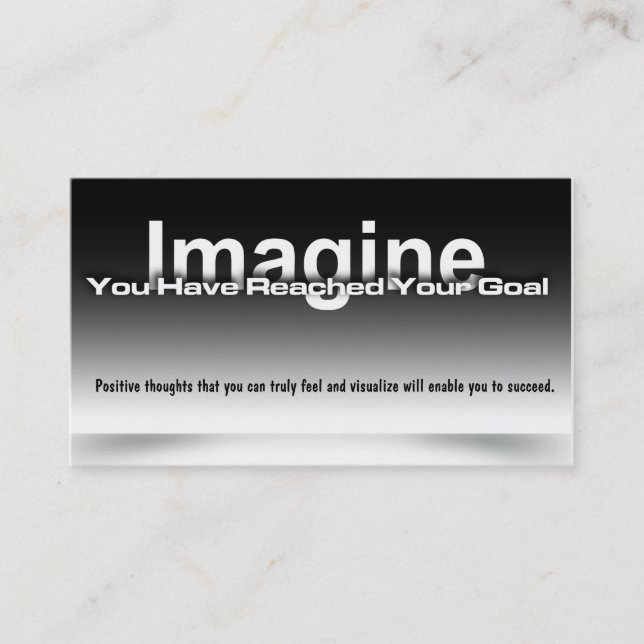 Imagine Goal Card Visitenkarte (Vorderseite)