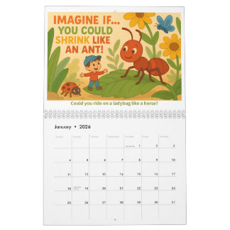 Imagine If… Kids’ Creative Imagination Calendar Kalender