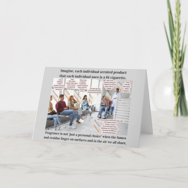 Imagine If Scented Products Were Lit Cigarettes Dankeskarte (Vorderseite)